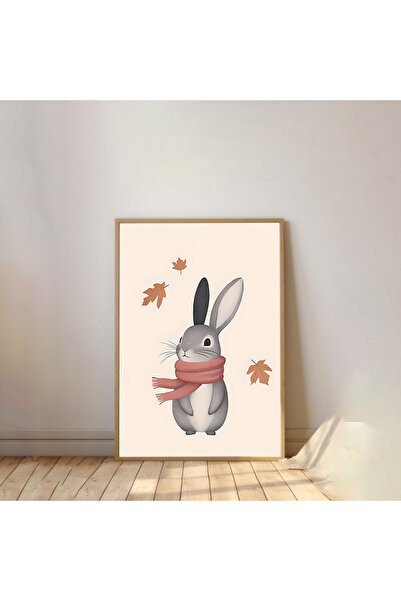 Dekorsiahome Pictură pentru cameră pentru copii cu rame din lemn dintr-o sing...