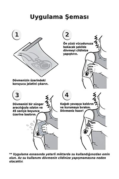 Genel Markalar Gerçek Dövme Görünümlü Renkli Kelebek Modelli 3 Boyutlu Tattoo