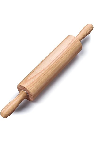 Generic نشابة عجين خشبية من HelferX مقاس 17.6 بوصة للخبز - نشابة عجين طويلة ل...