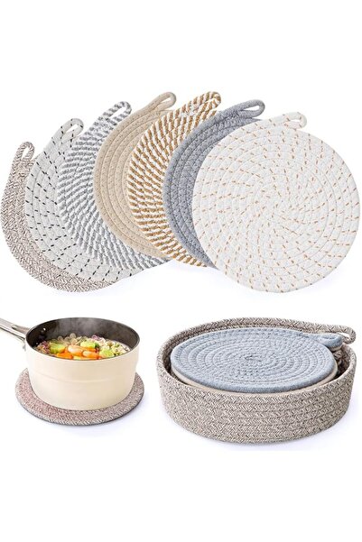 Generic Trivets for Hot Dishes, Hot Pads for Kitchen 7PCS, Braided Trivets fo...