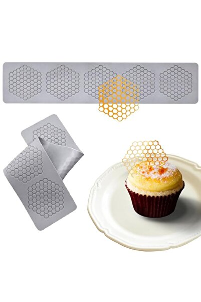 Generic قوالب TERRIFI Honeycomb سيليكون، قطعتان من قوالب الفوندان مع دانتيل ح...