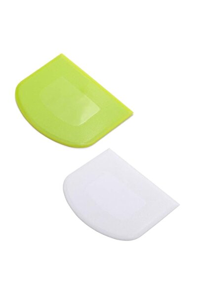 Generic lasenersm قطعتين من وعاء مكشطة العجين وقاطعة العجين البلاستيكية الآمن...