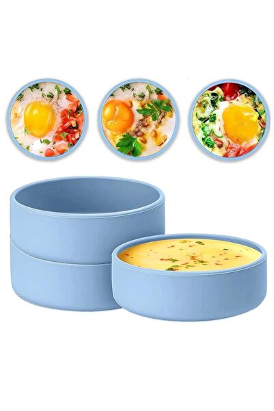 Generic نالاينا، 3 قطع من قوالب البيض للمقلاة الهوائية، قالب سيليكون قابل لإع...