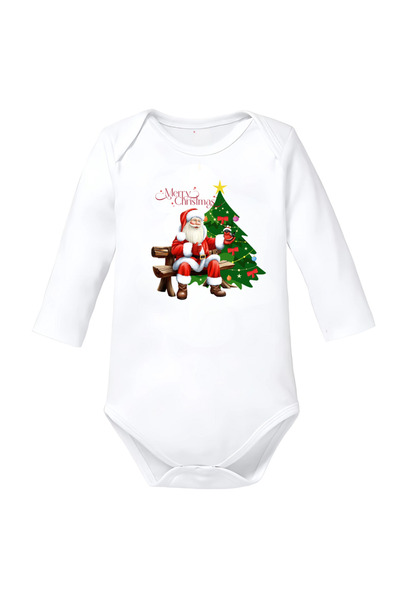 OEM Body copil alb alb Crăciun Merry Christmas bumbac mărimea 80