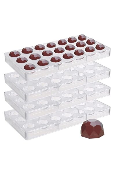 Generic قالب شوكولاتة نابليون من البولي كربونات 84 شبكة، قالب تحضير طعام بلاس...