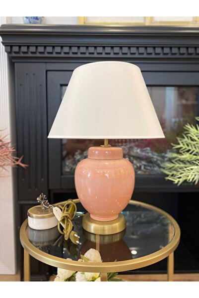 Dekordan House Salmon Color Ceramic Lampshade