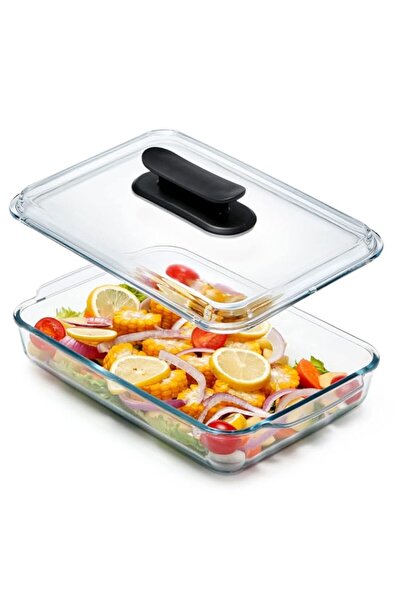 Generic وعاء خزفي زجاجي من نيوتري أبس سعة 3 لتر مع غطاء زجاجي (الغطاء غير آمن...