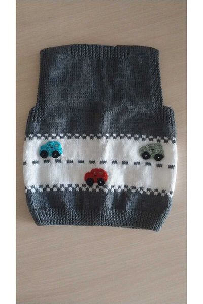 Papatyam Hand Knitted Baby Vest Handcrafted Baby Kids Knit Vest//Nako Luxurious Minnoş Knitted with Yarn