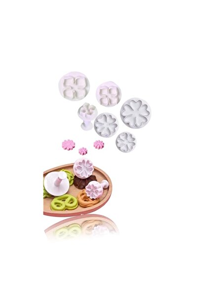 Generic مجموعة قوالب بسكويت فوندان متعددة الاستخدامات لتزيين الكيك - قوالب زه...