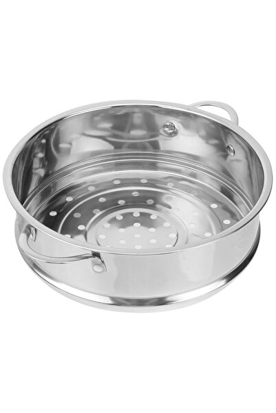 Generic سلة بخار من الفولاذ المقاوم للصدأ ذات حواف ناعمة لطهي الكعك والخضروات...