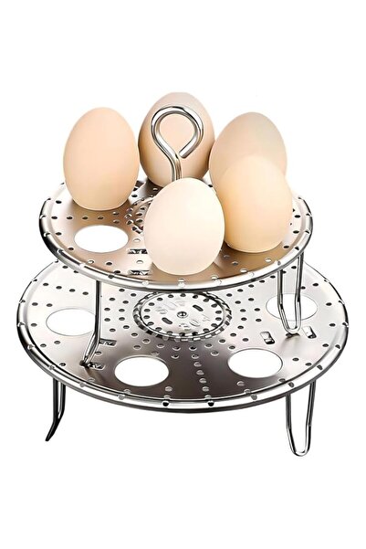 Generic رف طهي البيض بالبخار من الفولاذ المقاوم للصدأ من Tazweeq للقدر الفوري...