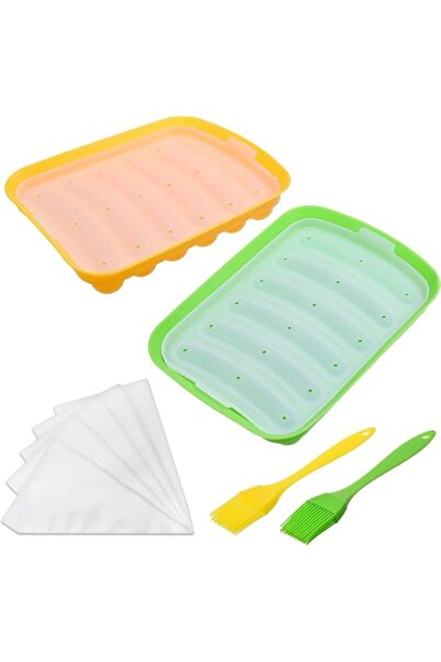 Generic قالب خبز هوت دوج من السيليكون من THE WHITE SHOP، قالب خبز باغيت صغير ...