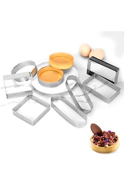 Generic حلقات كيك من الفولاذ المقاوم للصدأ من Guowall، قشرة تارت فواكه متعددة...