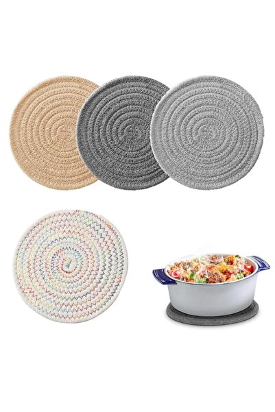 Generic حوامل أواني مقاومة للحرارة مقاس 7 بوصات للأطباق الساخنة والأواني السا...