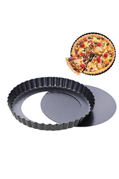 Generic صينية كيش MAKINGTEC، مقاس 8.7 بوصة مع قاعدة قابلة للإزالة، صينية تارت...