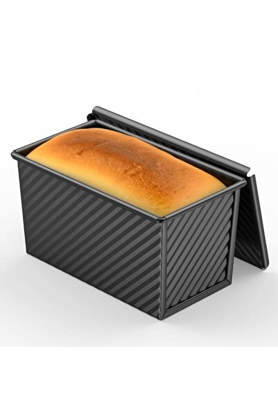 Generic صينية خبز بولمان مقاس 8*4 بوصة مع غطاء، سعة العجين 1 رطل، صينية خبز، ...