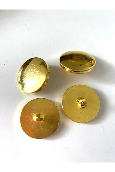 canan dizayn 21.5 mm (34 Boy) Gold Metallic Button with Foot (15 Sadet)