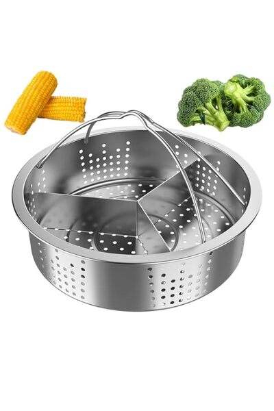 Generic سلة بخار من الفولاذ المقاوم للصدأ للخضراوات، سلة بخار المطبخ، سلة بخا...