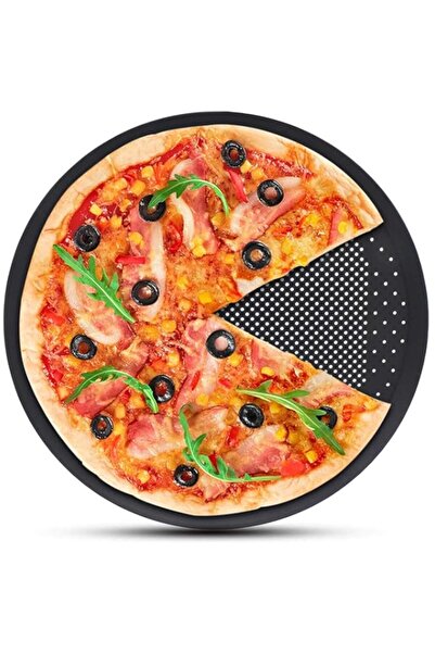 Generic قوالب بيتزا أوبان مع فتحات للفرن، صينية بيتزا مقاس 12 بوصة - مصنوعة م...