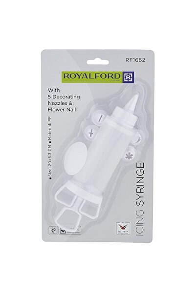 Generic محقنة التزيين رويال فورد مع فوهات [RF1662-IS5]