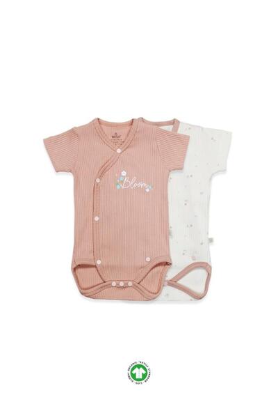 NW NessiWorld نيسيوورلد بيستايل بلوم روز 2'لي نصف كم بادي 17119 إكرم وردي باهت