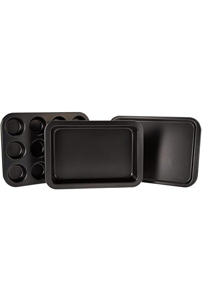 Generic طقم أدوات خبز رويال فورد غير لاصقة، مكون من 3 قطع - صينية خبز، صينية ...