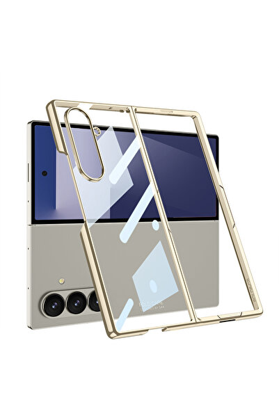 Ahlttiba حافظة متوافقة مع هاتف Samsung Galaxy Z Fold 7، غطاء زجاجي كامل