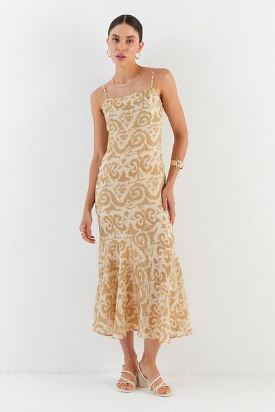 Shopping Shop Rope Strap Dress Yellow