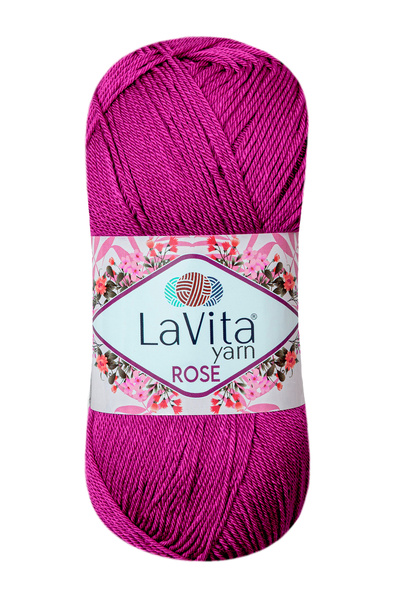 LaVita Yarn Fir de tricotat manual Rose 100% acrilic 100gr (5129 FUJYA)