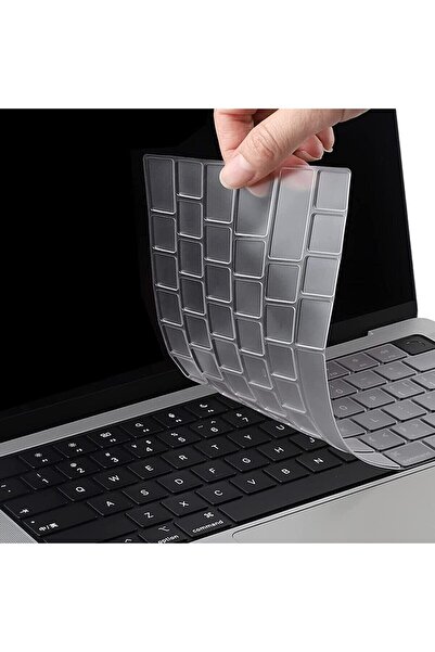 hk Macbook Air 15 Inç 2025 A3241 M4 Işlemcili Türkçe Q Silikon Klavye Koruyucu Uyumlu