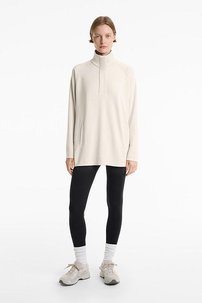 Oysho Back pleat long sweatshirt with soft-touch modal
