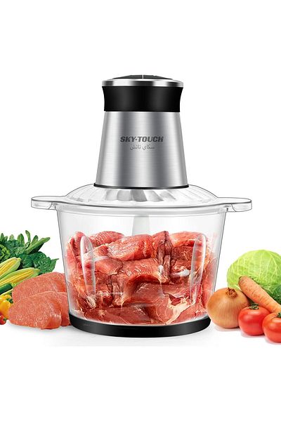 SKY TOUCH SKY-TOUCH 3L Electric Grinder Chopper, 300W Meat Processor, Multi Food Chopper