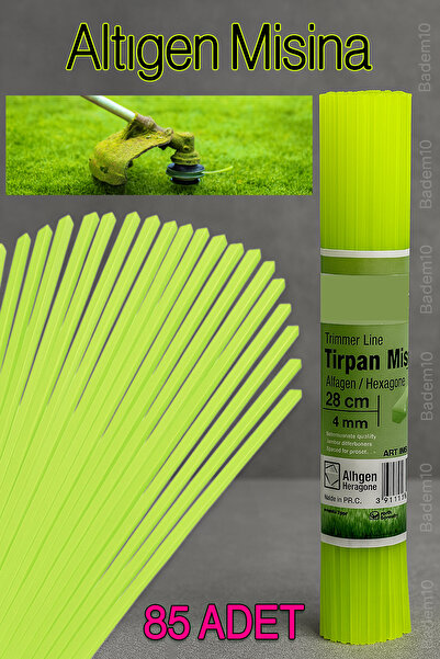 Badem10 Hazır Altıgen Çubuk Motorlu Tırpan Misinası Bahçe Dayanıklı Ot Biçme ...