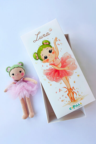 CAPELLA TOYS Amigurumi Örgü Bebek Çocuk Doğal Oyun Arkadaşı Balerin Luna