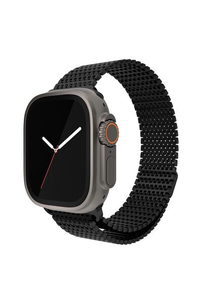 NOA Curea metalica Mesh pentru Apple Watch Ultra/10/9/8/7/SE, Black