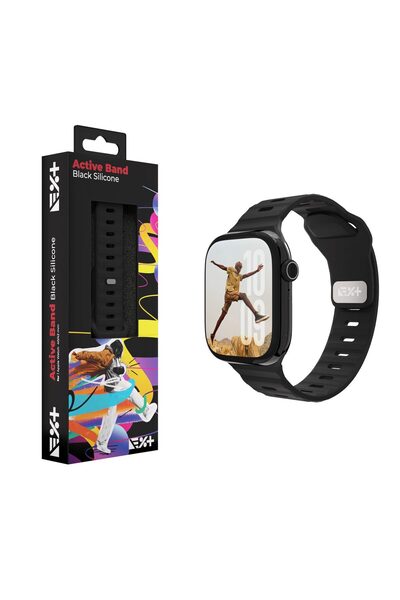 NOA Curea din silicon Active Band pentru Apple Watch 40/42 mm | Negru