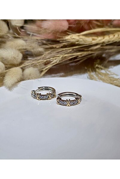 My Life Accessory Tiffany Xoxo Tasarım Zirkon Taşlı Kadın Küpe Rodyum Kaplama