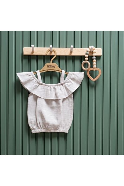 Tiffany Baby Kıds Tiffany Baby Muslin Theme Rope Strap T-Shirt 26122