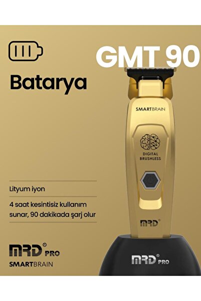 MRD PRO Smart Brain Titanyum Bıçaklı Profesyonel Sıfırlama Tıraş Makinesi