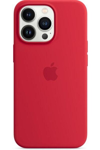 Apple Protectie Spate pentru iPhone 13 Pro Max, Silicon (Rosu)