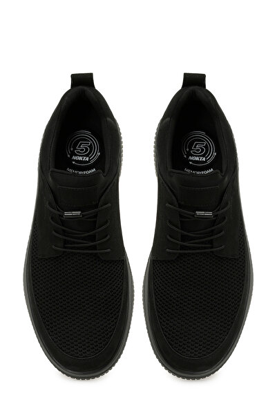 Polaris 109045.M 5PR Μαύρα Ανδρικά Άνετα Παπούτσια