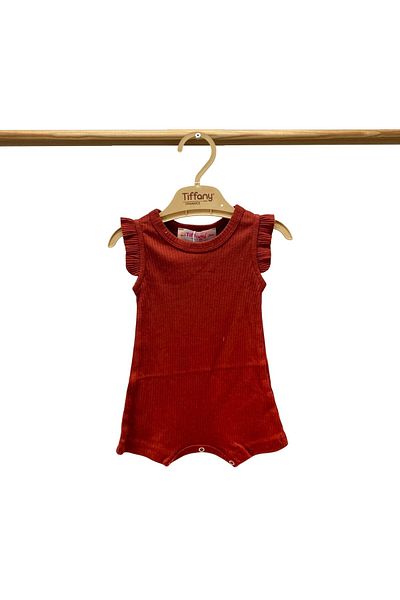 Tiffany Baby Kıds Tiffany Baby Organic Theme Frilly Rompy 88089