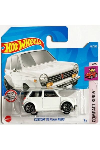HOT WHEELS Macheta Auto Hot Wheels, Custom 70 Honda N600, 1:64, Alb, Colectia 2022