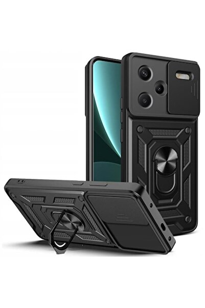 e-Eunoia Art Husa pentru Xiaomi Redmi Note 13 Pro+, CamShield Pro, Impact Safe, U1655, Neagra