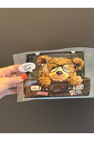 Gönülden Tasarım URSUL STICKABLE CU FIER DE FIERĂ IMPRIMARE TRANSFER ARMATA 18X13 CM