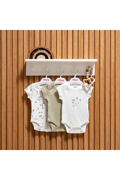 Tiffany Baby Kıds تيفاني بيبي فارم فيليدج ثيم 3 قطع نصف كم للجسم 51008