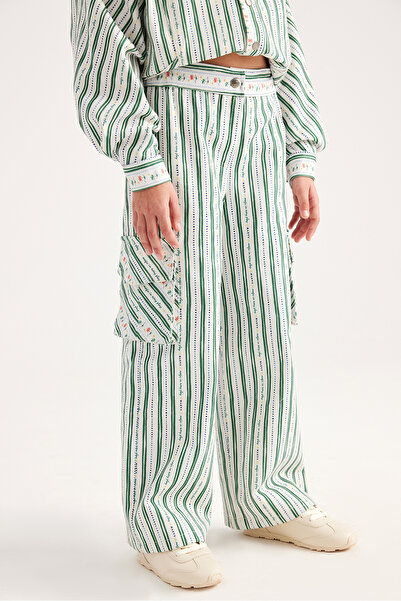 Marvy بنطلون كاجوال مخطط من Palm