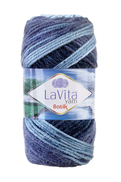 LaVita Yarn Batik El Örgü İpi %100 Akrilik 100gr (DG15 AKASYA)