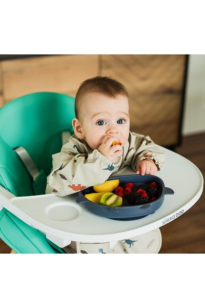 BabySnugg Long-sleeved waterproof bib, 6-36 months, Dino