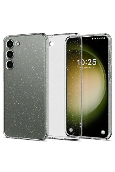 Spigen Carcasă cu sclipici cu cristale lichide pentru Samsung Galaxy S23 (transparentă)